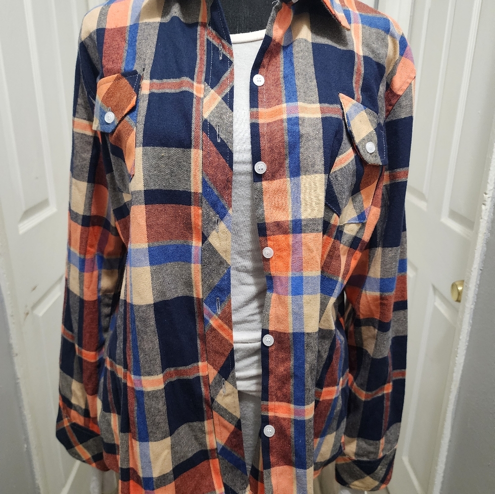 Women's Plaid Shirt🤎💙